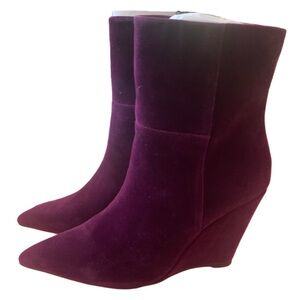 The Drop elegant purple wedge boots size 9 1/2